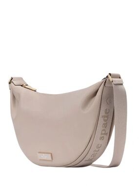 ♠️Kate Spade Carter Nylon Medium Sling Bag, Cozy Grey NWT